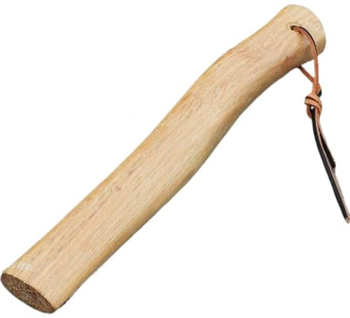 Hatchet Handle with Steel Wedge 13 Inch Natural Wood Axe Handle Replacement for Camp Axe Smooth Comfortable for Hatchet, Camping, Claw Hammer