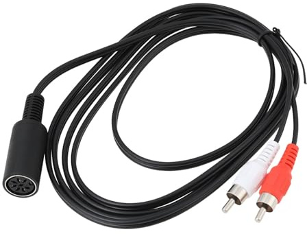 MechPort 1x 7/8 Pin DIN to 2 RCA Audio Output Cable 2 m Compatible with Bang And Olufsen Classic Systems
