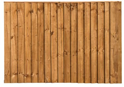 Snowdon Timber, Treated Brown Feather Edge Fence Panel, (W) 1828mm x (H) 1200mm, Garden Fencing