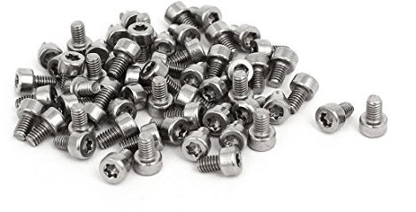Aexit M2.5x4mm T8 Torx Drive 304 Edelstahl Torx-Zylinderschraube mit Innensechskant 60 Stück (755a4d29419c8586605ea88774c459d1)