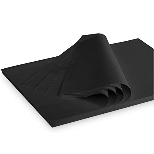 Seidenpapier Verpackungsmaterial Packseide Schwarz 28 g/qm 375 x 500 mm VE 2 Kg