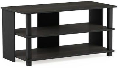 Furinno TV Entertainment Center, Wood, Espresso/Black, one size