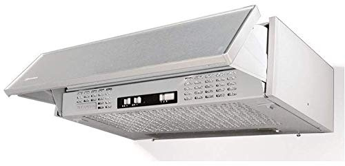 FABER PCH00 SRM AM26A - Cappa Aspirante 60 cm Sottopensile da Cucina ad Incasso, Aspirante Esterna o Ricircolo con il Filtro Cappe Faber F1 KIT 1 C.F. D233 H20 a Carboni Attivi