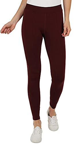 GS Equestrian Womens Silicone Horse Riding Tights (18, Burgundy)