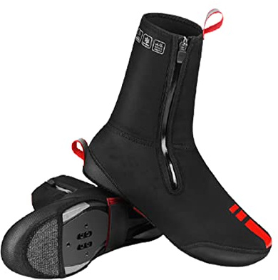 Cycling Boot Covers MTB Shoe Covers Winter Warm Thermal Overshoes Waterproof Thickened Cycling Shoe Covers Bike Booties for Outdoor Riding,2XL(44-45)