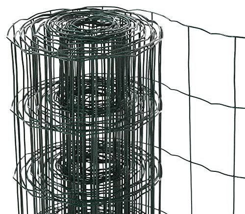 PawHut 0.6Mx10M Chicken Wire Mesh Rabbit Poultry Animal Fence PVC Coated Netting