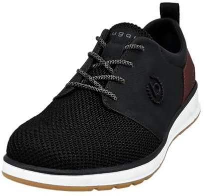 bugatti Herren Businessschuhe, Männer Schnürer, Wechselfußbett,schnürschuhe,Anzugschuhe,Budapester Style,Office,büro,schwarz (1000),43 EU / 9 UK