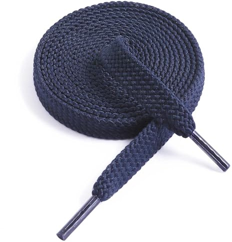 VSUDO Cordones de Zapatos Planos, Ancho 9 mm, Doble Espesor Tejidos Cordones para Zapatillas Deportivas
