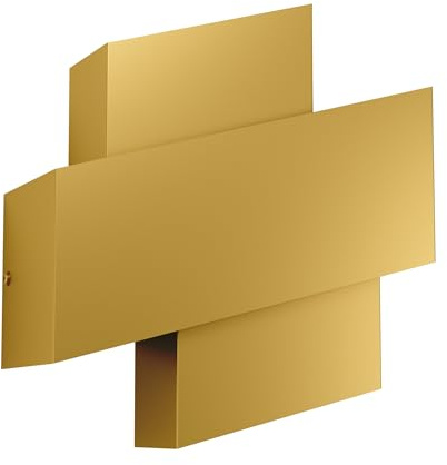 EGLO Wandleuchte innen Timparossa, Wandlampe für indirekte Up und Down | Beleuchtung, minimalistische Wandbeleuchtung aus Metall in Gold, Wand Lampe für Flur und Wohnzimmer, E27 Fassung