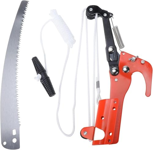 Extendable Tree Pruner Saw Head Without Pole, Outdoor High-Altitude Branches Trimmer Pruning Shears, Harvester Clipper for Plant Twig Vine, Garden Trimming Tool