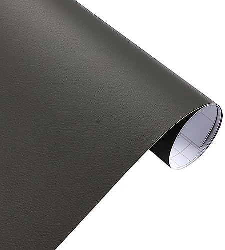 DIY Auto Folie Vinyl,Wasserdichter Autofolie Aufkleber Klebefolie Selbstklebend DIY Dekorative Aufkleber Lackschutzfolie Innenraum Zubehör für Auto, Fahrrad, Motorrad,30cmx152cm,Grau