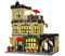 NEWRICE Kit de Construction Architecture de Ville Restaurant avec lumières,3 Niveaux de modèle de Restaurant Blocs de Construction Jouet,pour 12+ Adulte（1489 pièces）