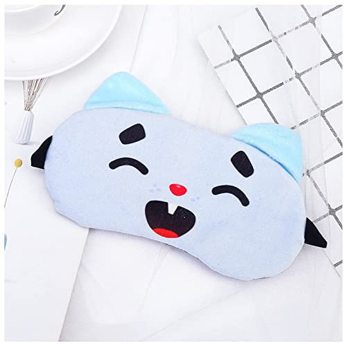 Schlafmaske Schlaf Augenmaske Eyeshade Baumwolle Katze Eyepatch Schlafmaske Nette Augenabdeckung Reisende Reste Augenband Schlafhilfe Augenägläubiger Augenmaske Schlafmaske (Size : Grin)