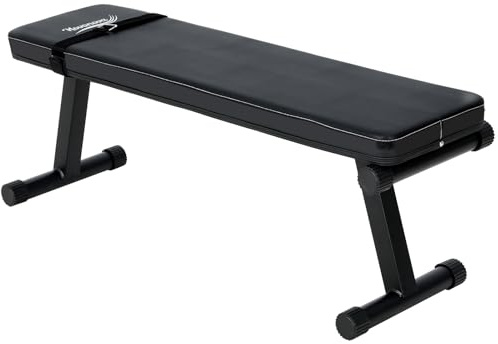 Novonova Flachbank Hantelbank klappbar, Trainingsbank schrägbank Bankdrücken bank sit up bank für zuhause, bis 150kg