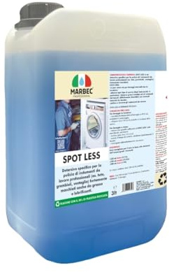MARBEC SPOT LESS 3LT Detersivo specifico per la pulizia degli indumenti da lavoro, soprattutto quelli molto sporchi da grasso e da lubrificanti.