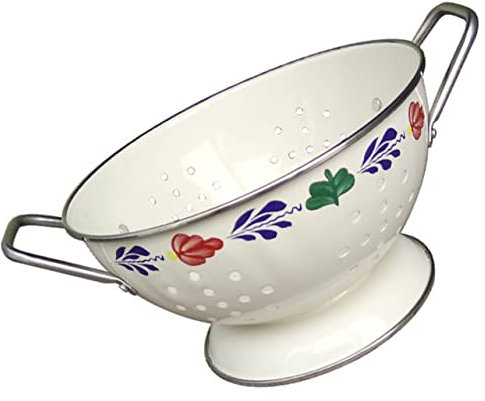 SHOWERORO Contenitore Per Frutta in Metallo Con Piatto Per Lavare La Frutta e Scolafrutta Da Cucina Doppio Con Piatto Scolo Multifunzione Per Bancone