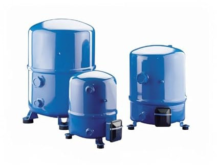 Kompressor MTZ80-4VI Maneurop, Luftverdichter-Set, blau