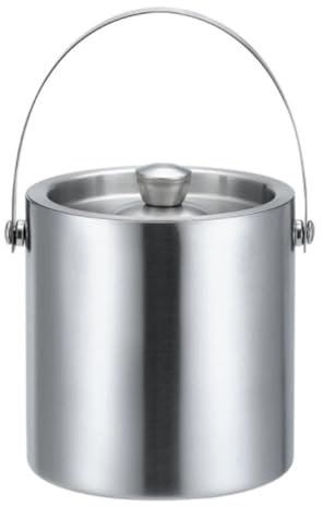 Wine Cooler Stainless Steel Insulated Ice Bucket Ice Bucket Ice Cube Container For Home Bar Chilling Beer Champagne Drinks Cooler