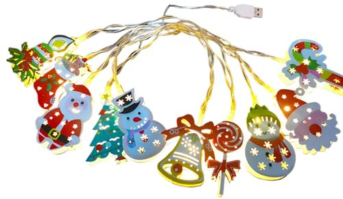 Luces Navideñas En Cadena Para Interior Multifuncional A Pilas
