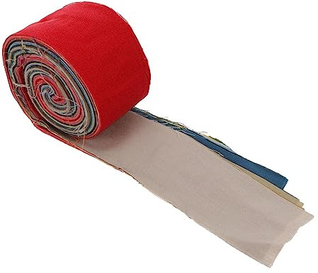 PHENOFICE 26stücke Stoff Leinen Patchwork-Stoff Streifen DIY-Sets Für Näharbeiten Und Bastelprojekte Bündel Aus Quilt-Stoffen Für Dekorationen Und Kostüme