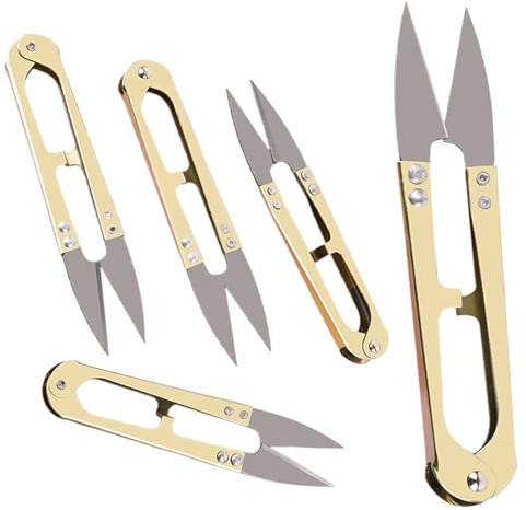 5-pack trådsax garn sömnad skärare avbitartång tyg broderi sax, trådskärare, liten sax, sömnad sax för sömmar, gör-det-själv-tillbehör