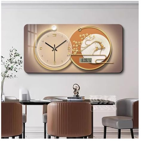 Coffret À Couvercle De Boîte À Fusibles Moderne, Couvercle De Boîte De Disjoncteur Tableau Décoratif De Compteur Électrique Avec Horloge Couvercle De Panneau De Distribution Caché Mural(#7,125x65cm)