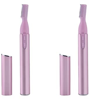 TOVINANNA 2stücke Elektrischer Augenbrauenrasierer Automatischer Trimmer Für Augenbrauen Und Gesichtshaar Tragbarer Batterieloser Rasierer Für Präzises Styling Für Männer Und Frauen