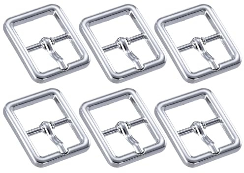 QUARKZMAN Metall Rollschnalle, Gürtelschnallen zum Wechseln mm Einzelzinken Gürtelschnalle Rechteckige Mittelstegschnallen Schnalle für Schuhe DIY Taschen Gürtel, Bronze