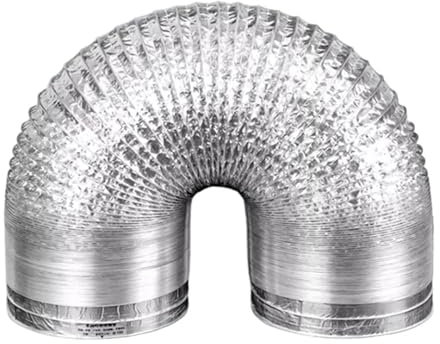XUCZHAI Kanalisationsschlauch 1 stücke Belüftung Kanal Aluminium Folie Rohr Vent Schlauch Flexible Führungen Belüftung Hydrokultur Zubehör Sanitär Schläuche FüR Badezimmer KüChe