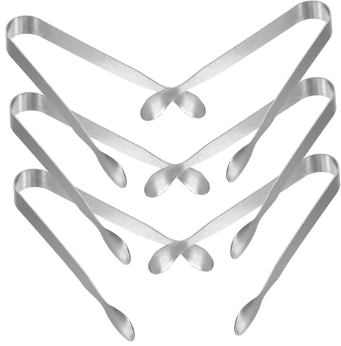 COSMEVIVI 6pièces Mini Pinces Acier Inoxydable Pour Sucre Et Glaçons Pinces De Service Compactes Et Légères Pour Cuisine Buffet Et Fête