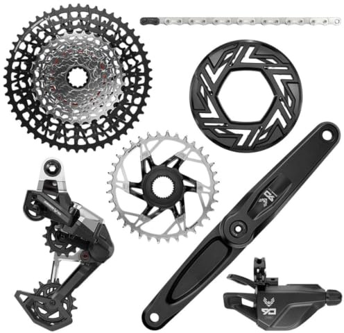 SRAM Eagle 90 EMTB Groupset 165mm Bosch | XS-1275 10-52t Single Click Shifter, hinten