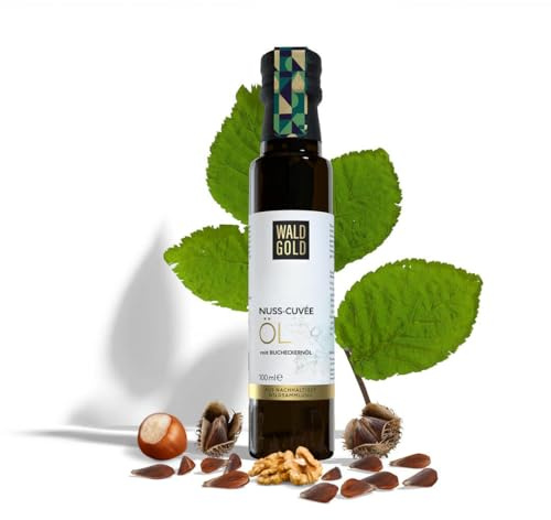 WALDGOLD Nuss Cuvée mit Bucheckernöl | 100 ml | Bucheckern aus Wildsammlung | Einzigartige Ölmischung