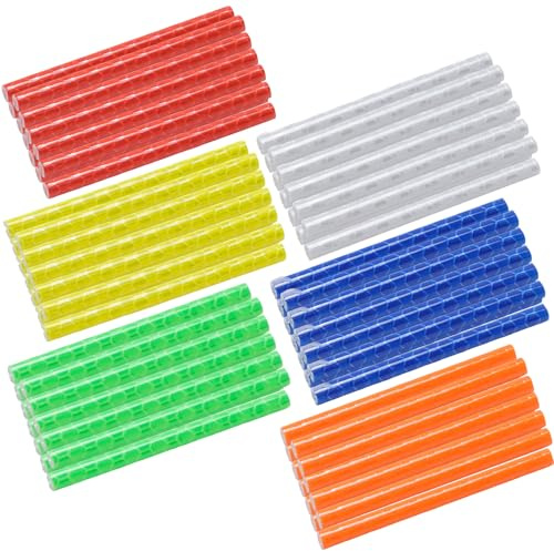 Hoypeyfiy 72-Piece Bicycle Spoke Reflectors, 6 Vibrant Colors, Highly Reflective Strips with Easy Installation for Enhanced Night Visibility