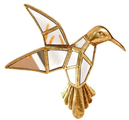 Sharplace Decorazione da Parete a Forma di Colibrì, Scultura da Parete, Decorazione da Parete, Ornamento da Appendere per la Camera da Letto