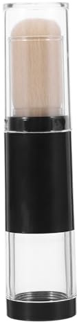 Healeved Refillbar Puderborste med Mjuka Fibrer för Jämn Applicering av Löst och Pressat Puder Bärbar Design för Resor och Sminkentusiaster Present för Ansiktsmakeup