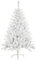 SOLAGUA NAVIDAD Albero di Natale artificiale Foglia di orpello Abete 120-210cm Alberi C/Supporto in metallo (Bianco Brillante, 150cm 293Tips)