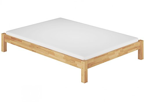 Erst-Holz®Französisches Bett 140x220 Doppelbett Buche massiv Futonbett Rollrost Matratze 60.84-14-220 M