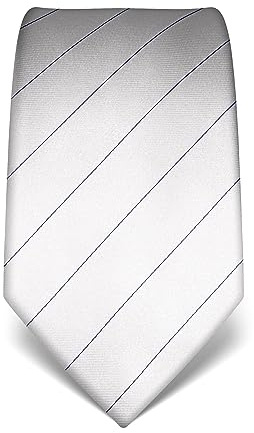 Vincenzo Boretti Herren Krawatte reine Seide gestreift edel Männer-Design zum Hemd mit Anzug für Business Hochzeit 8 cm schmal/breit
