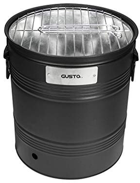 Gusta 03251030 BBQ Grill Fass, ø 26 cm, schwarz (1 Stück)