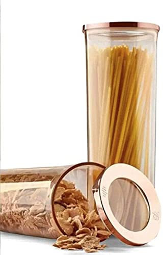 Vip Ahmet 2-teiliges Rundes Vakuum Aufbewahrungsbox Set Behälter Set 1750ml Kupfer VP-180