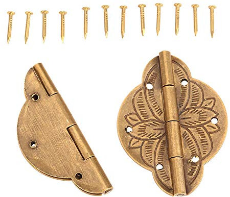 Scharnierband 2St. Messing 43X31Mm Möbelscharnier Antik Dekorativer Schmuck Holzkasten Schrank Schranktür Scharniere Möbelbeschläge Hardware
