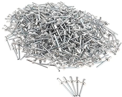Remaches ciegos hechos de acero inoxidable remaches ciegos remaches remaches remaches clavos diámetro 2,4 mm 1000 piezas (2,4 x 10 mm)