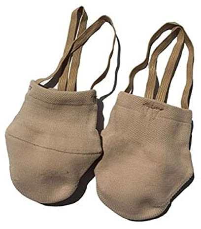 bopely 1pair Rythmique De Gymnastique Chaussures À Demi-Chaussettes Douces Compétitions Professionnelles en Tricot, Chaussures Selles Protéger Couleur De Peau Élastique