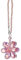 H&D Hyaline&Dora - Pendentif de rétroviseur de voiture en forme de fleur en cristal à suspendre - Accessoires de voiture pour femme - Rose