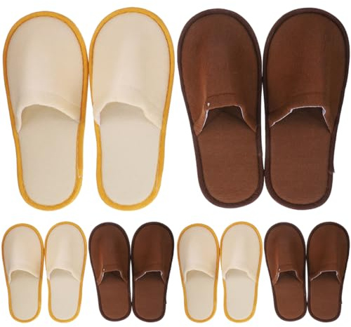 FRCOLOR Pantofole Usa E Getta Bambini 6 Paia Ciabatte Da Camera Morbide E Traspiranti Pantofole Da Viaggio Per Hotel Spa Casa Aereo 28.00 X 11.00 X 1.00 Cm