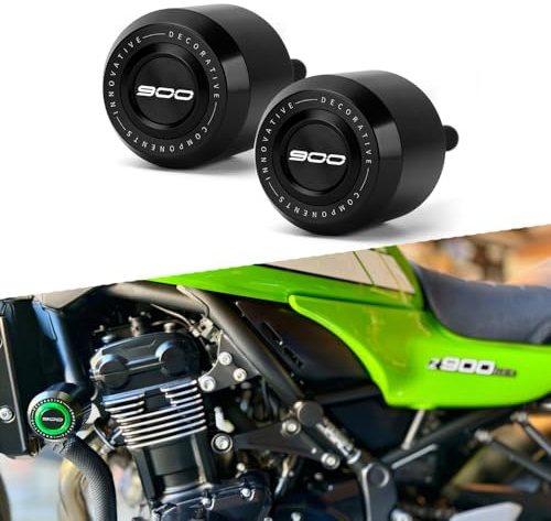 Modeer Compatible avec Z900 Z900RS 2017-2023 (NOT 2024) Cadre de moto Anti-collision Protection contre les chutes Slider Crash z 900 rs Accessories (Noir)