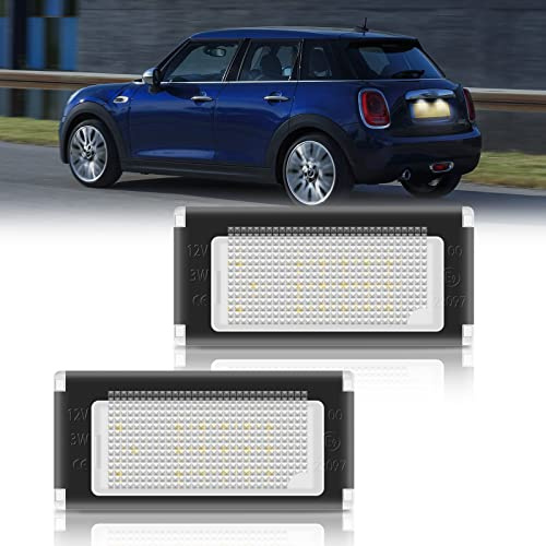 OZ-LAMPE LED Kennzeichenbeleuchtung für BM-W Mini Cooper R50 R52 R53 | Kennzeichen mit CAN-Bus, Nummernschildbeleuchtung LED, 2 Stücke