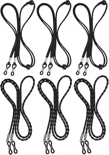 BILIONE Brillenband, 6 Stück Universal Brillenbänder, Einstellbarer Brille Cord, Brillenbänder für Damen und Herren, für Sport Brillen und Sonnenbrillen