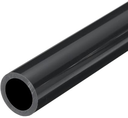 QUARKZMAN Tubo PVC 15,4mm(5/8) ID 20mm OD 350mm Grigio Scuro Alta Resistenza Tubo Rigido Rotondo in PVC Tondo per Tubo Acqua Artigianato Cavo Manicotto