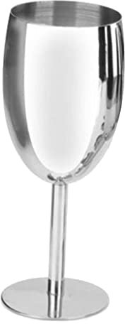 Xiaojikuaipao Set of 4 Stainless Steel Wine Goblets - Reusable Champagne Tasting Cups, Drinkware for Parties and Picnics - 20oz Double Walled Metal Glasses